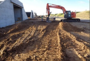 Backhoe At A Construction